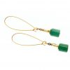 wilde emeralde blade earrings