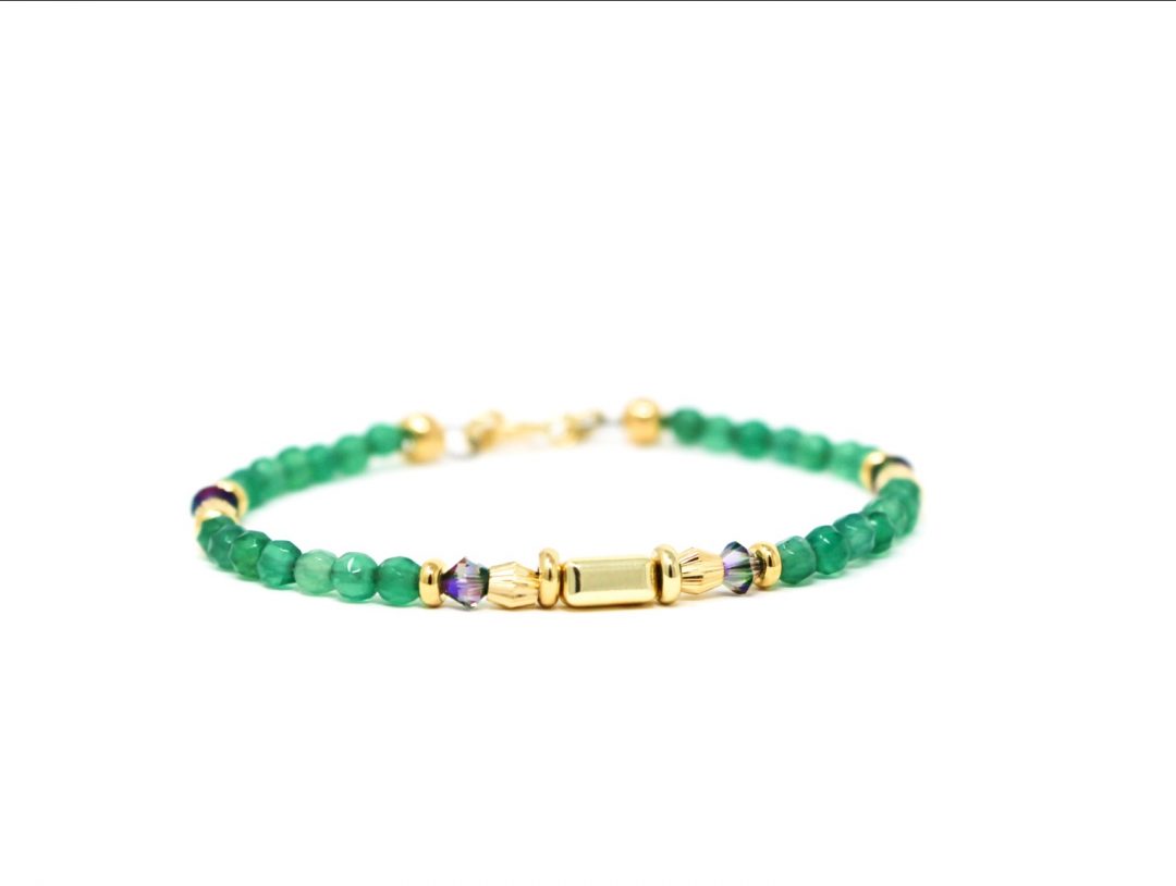 wilde emeralde skinny bracelet