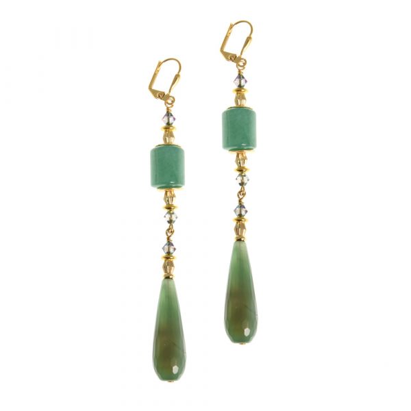 kkajouxAW19_0004 green gemstone statement earrings f