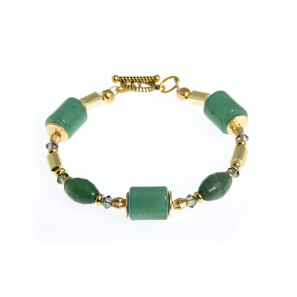 green gemstone bracelet