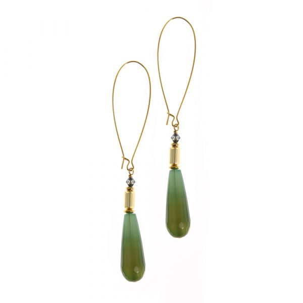 green occasion drop earrings 5