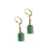 green gemstone drop earrings 1