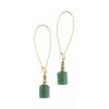 wilde emeralde column earrings