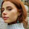 Emerald Jade Teardrop earrings