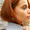 Emerald Jade Teardrop Earrings