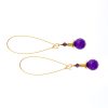 corcra linear earrings