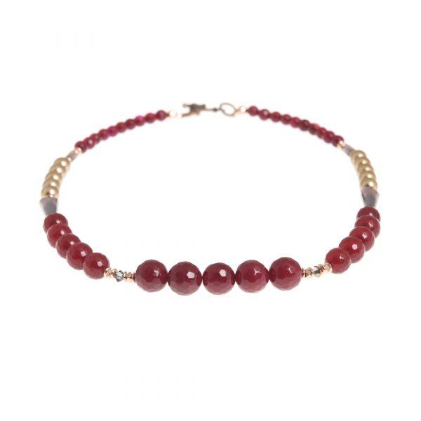 sugar plum linear necklace