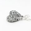 silver sparkle earrings short