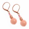Flamant Peach Earrings