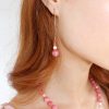 Flamant Pink Shell Earrings