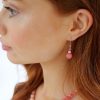 Flamant Pink Earrings Short