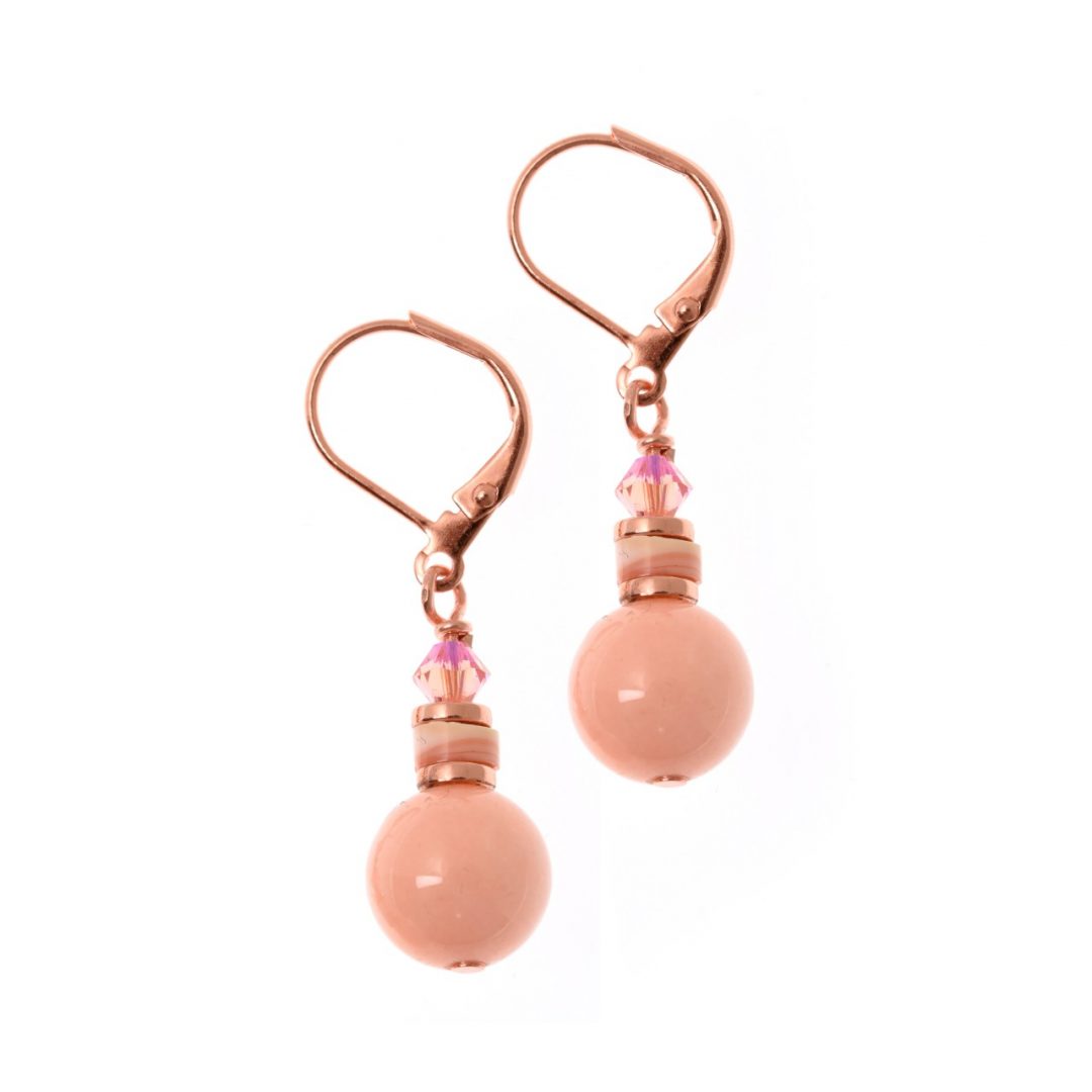 Flamant Peach Earrings