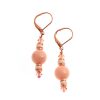 KL- 2511 Flamant Shell Earrings Short
