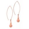 Flamant Peach Earrings Long