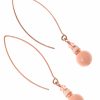 Flamant Peach Earrings Long