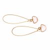 KL- 2536 Flamant Crescent Earrings