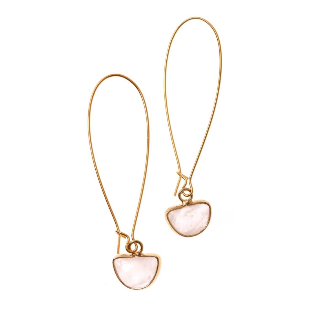 KL- 2536 – Copy (2) Flamant Crescent Earrings