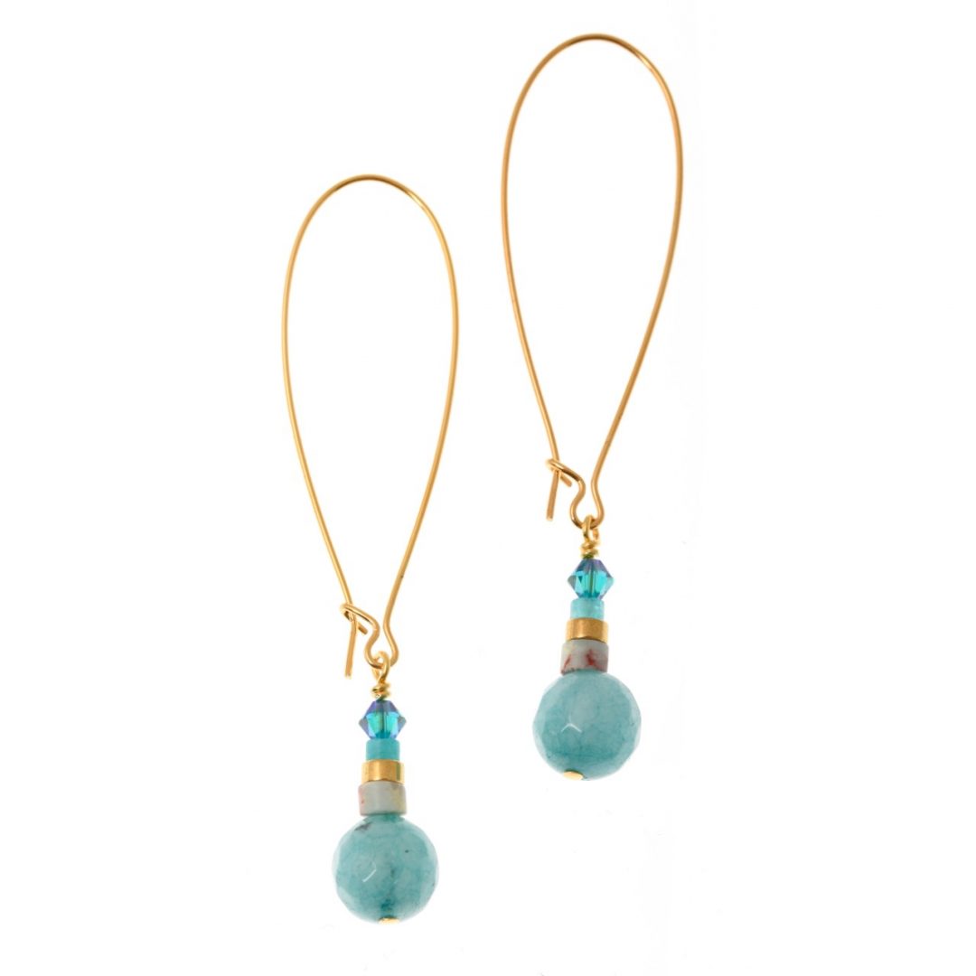 Seagreen Turquoise Earrings