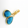 teal drop earrings