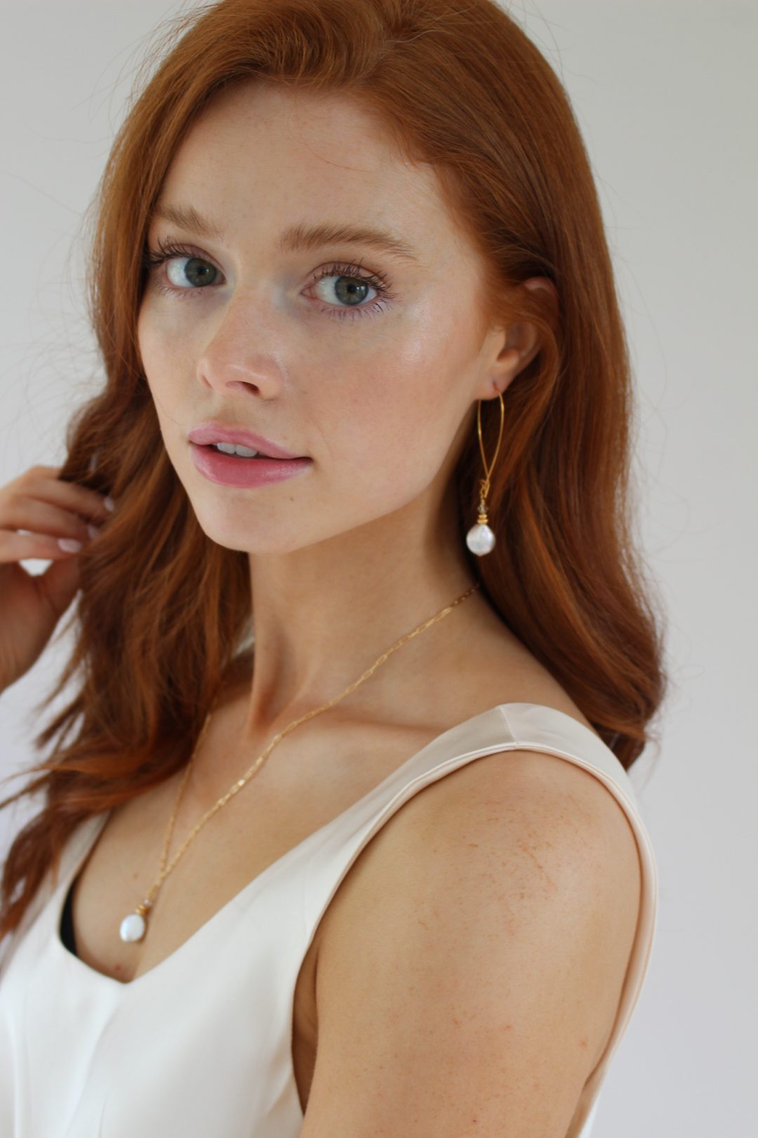 k kajoux pearl earrings