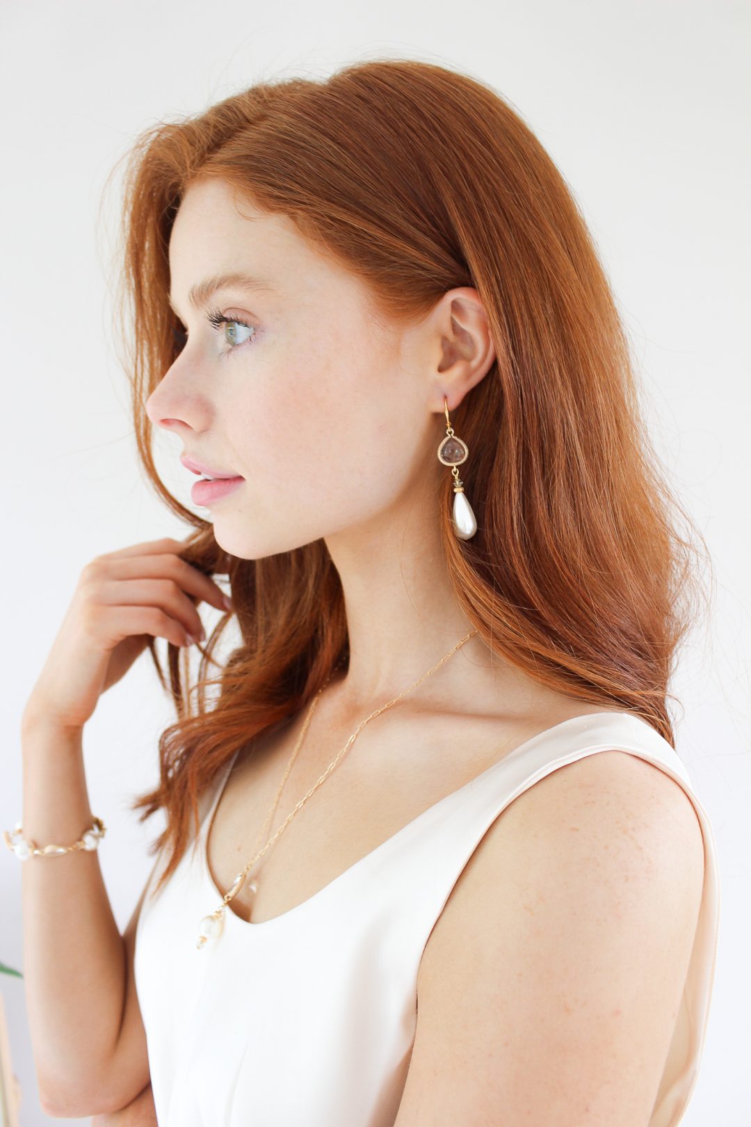 k kajoux pearl earrings