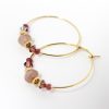 peony blush hoops