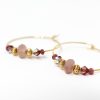 peony blush hoops