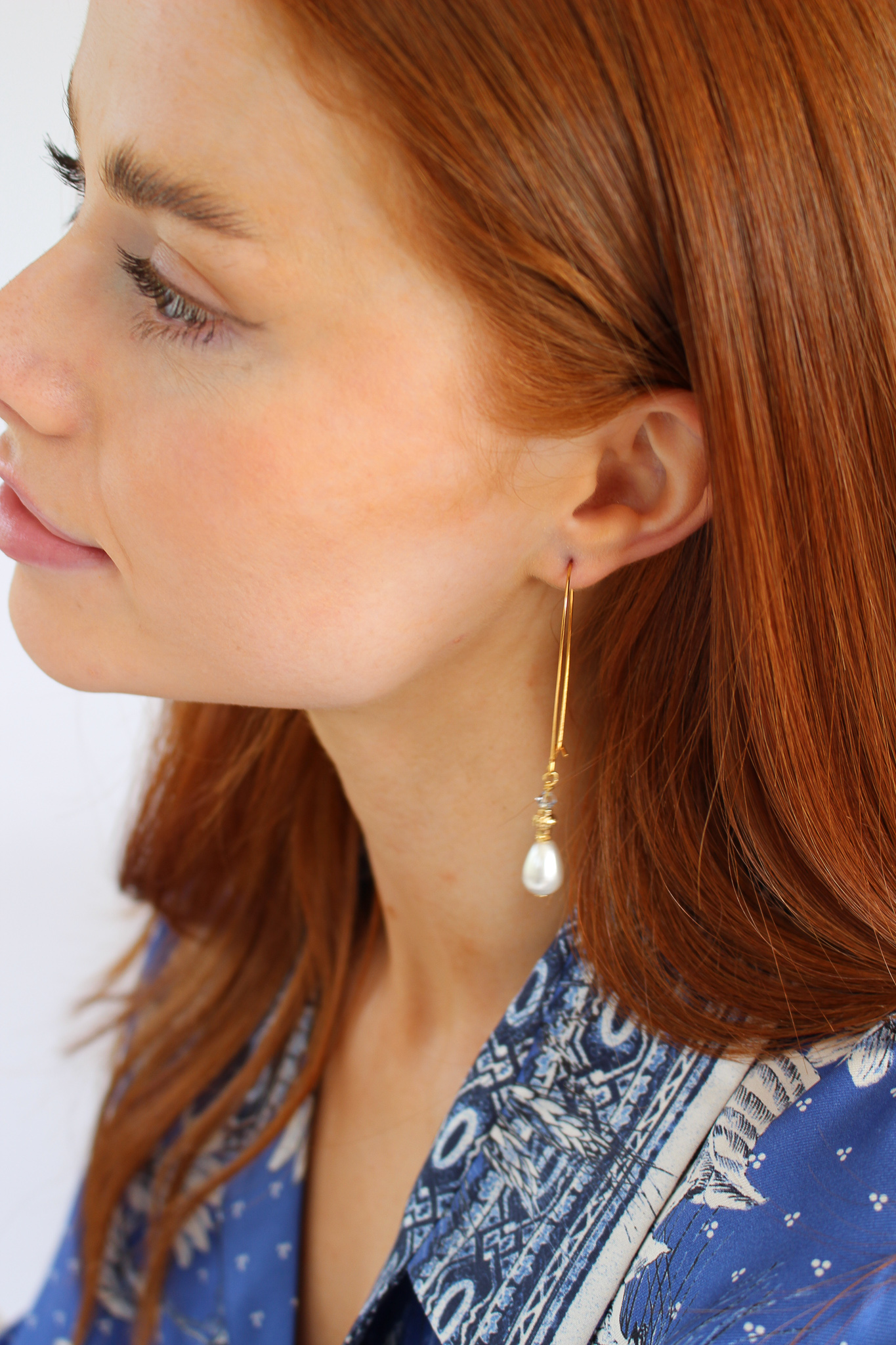 Athena Pearl Drop Earrings