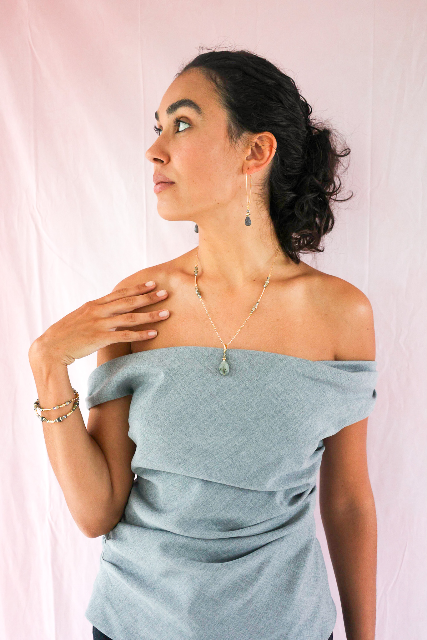 627A6983 K Kajoux Drop Necklace