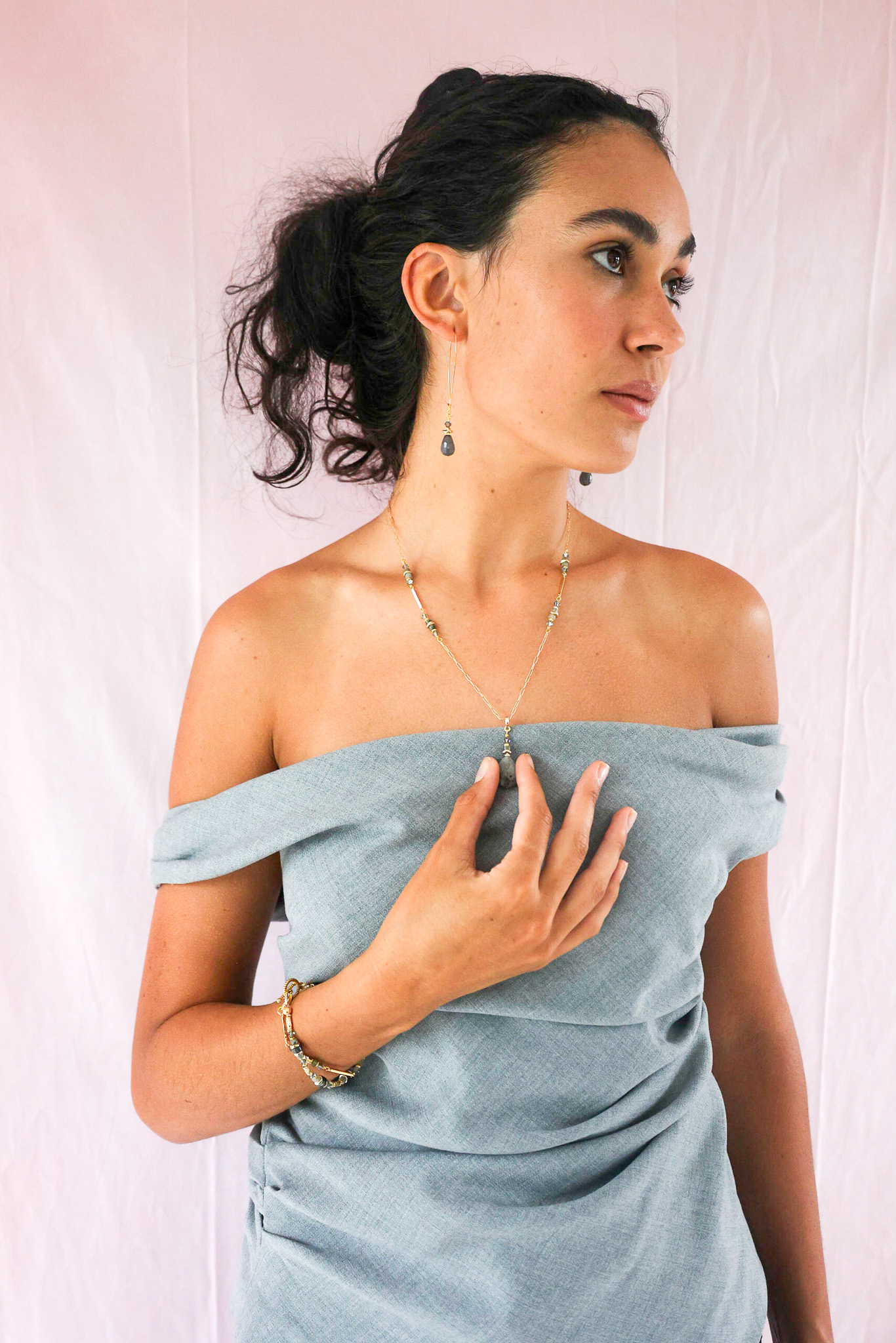 627A6995 K Kajoux Drop Necklace