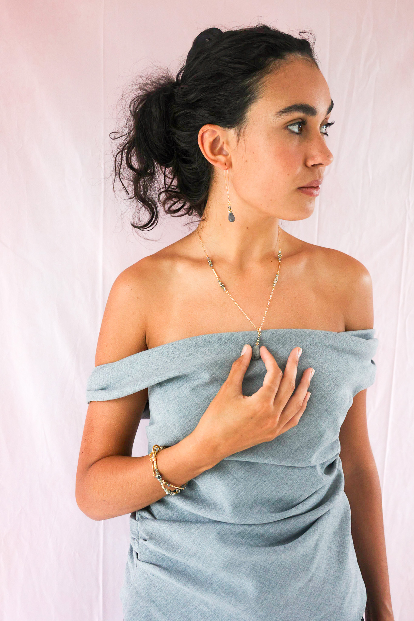 627A6998 K Kajoux Drop Necklace