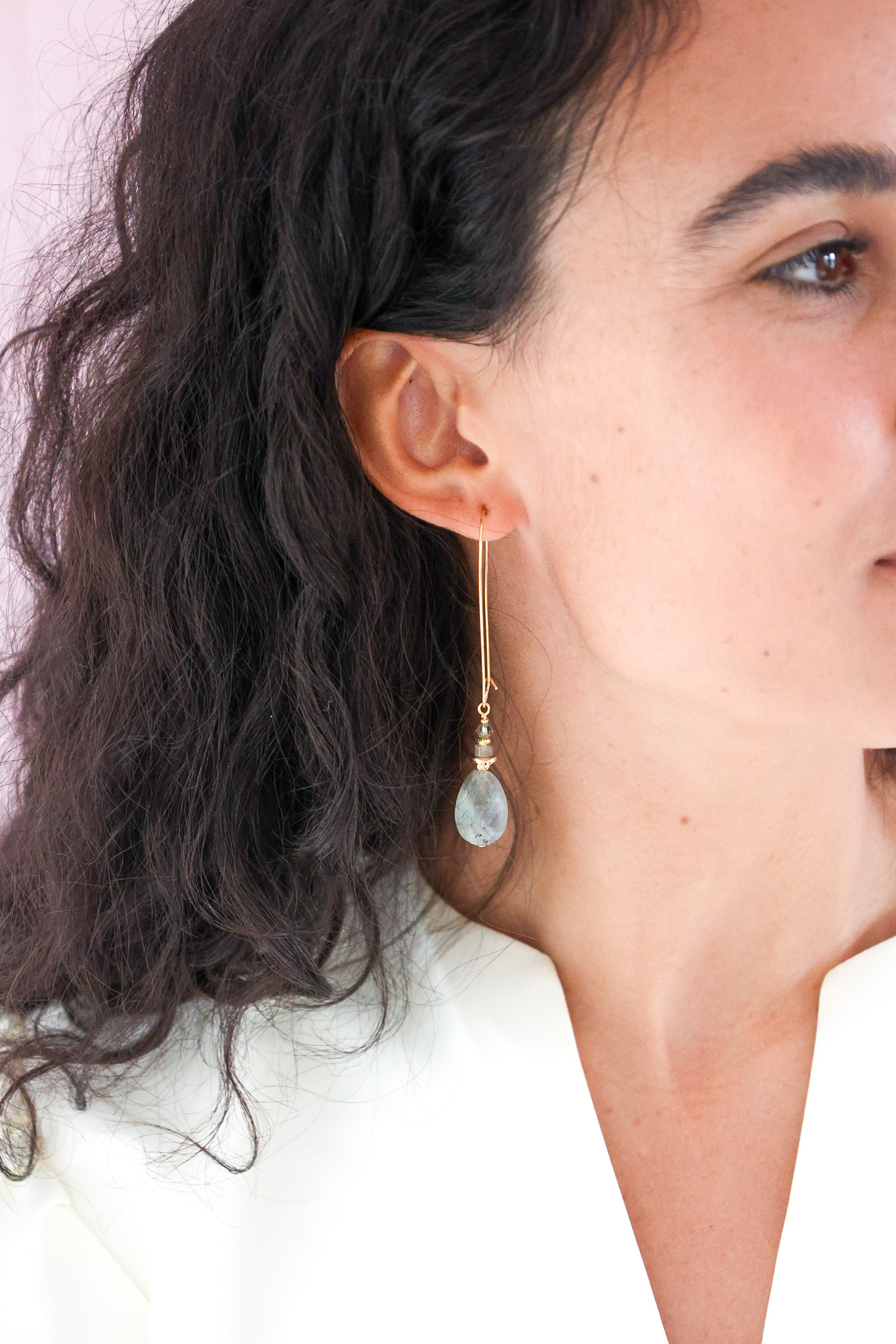 627A7717 K Kajoux Earrings- semi- precious stones, labradorite