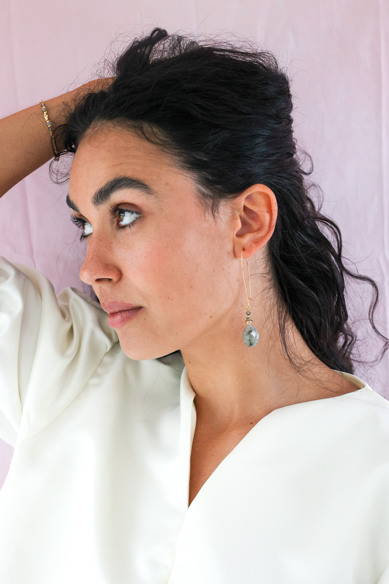 627A7732 K Kajoux Earrings- semi- precious stones, labradorite