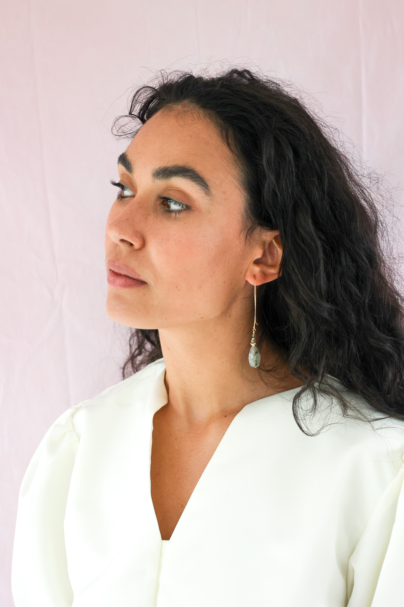 627A7741 K Kajoux Earrings- semi- precious stones, labradorite