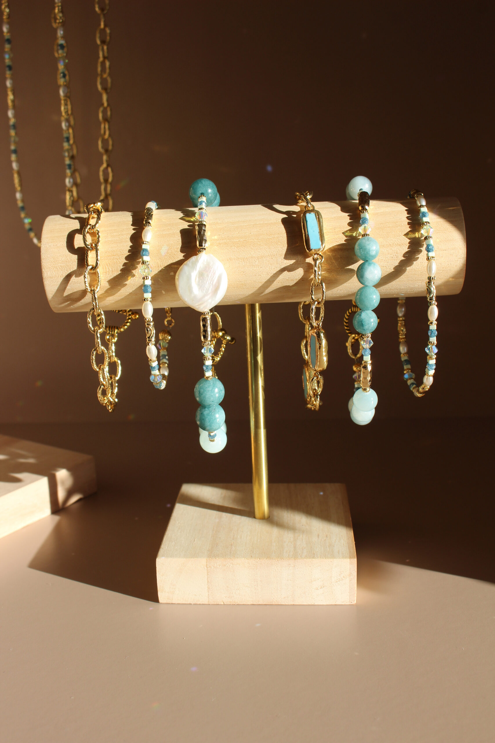 Handmade Irish coastal bracelet inspired by the Atlantic Ocean