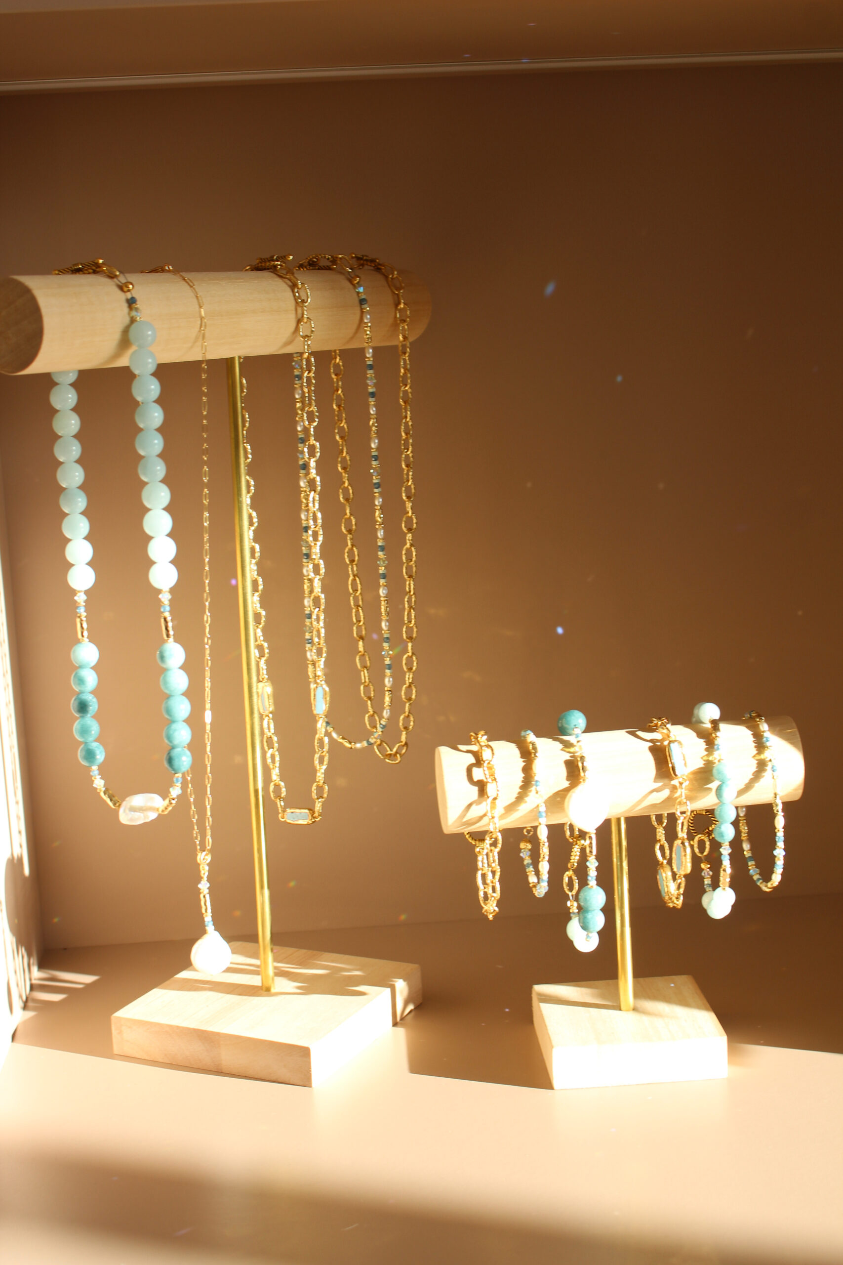 Atlantic Drift bracelet with semi-precious stones and gold accents