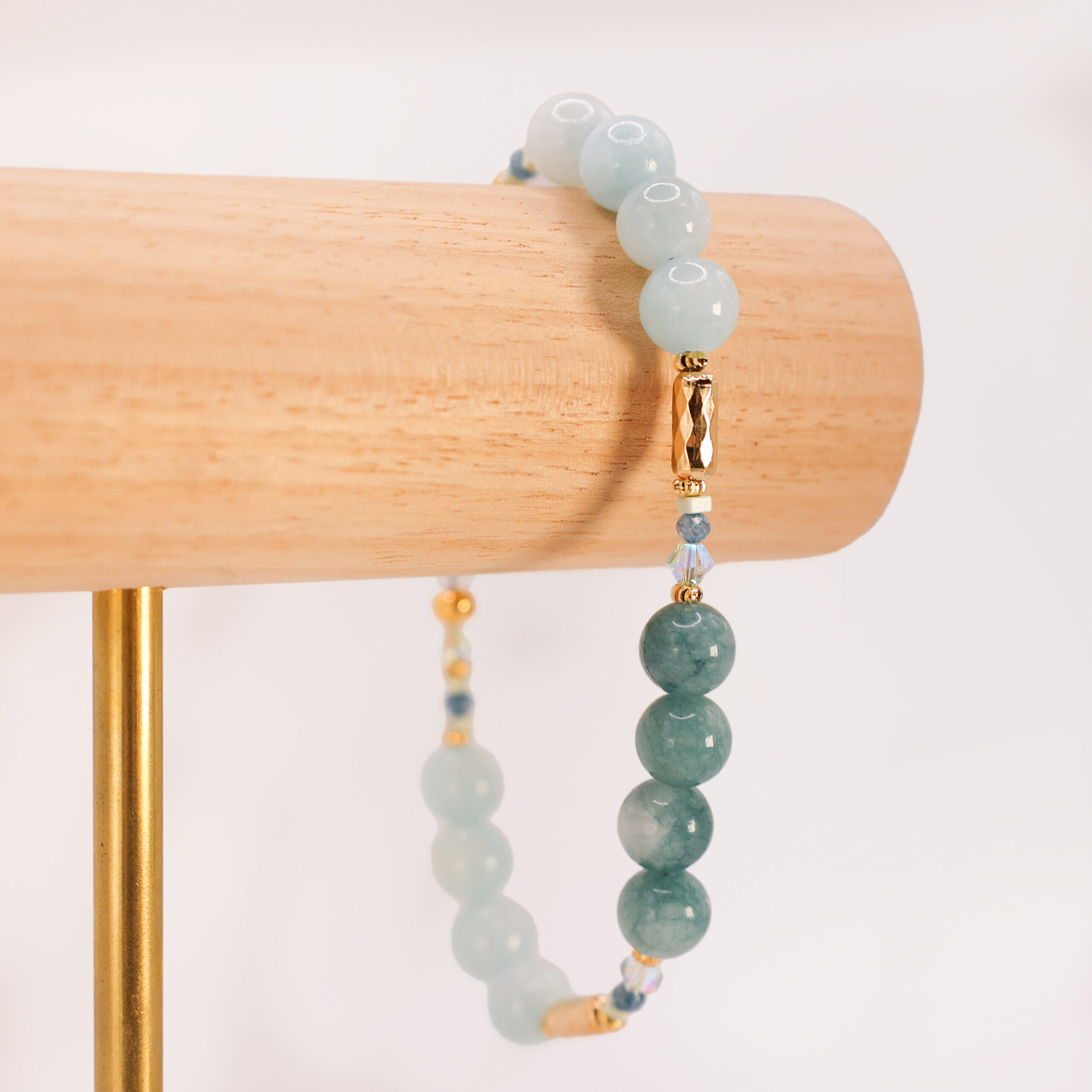 Atlantic Drift bracelet with semi-precious stones and gold accents